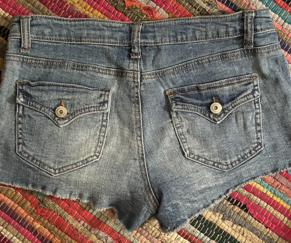 Pantalones Cortos de Jean Joe Boxer Corte para Mujer Bolsillos a Cuadros Talla 9 30” Cintura ¡Súper Lindos! Foto 2 de 4