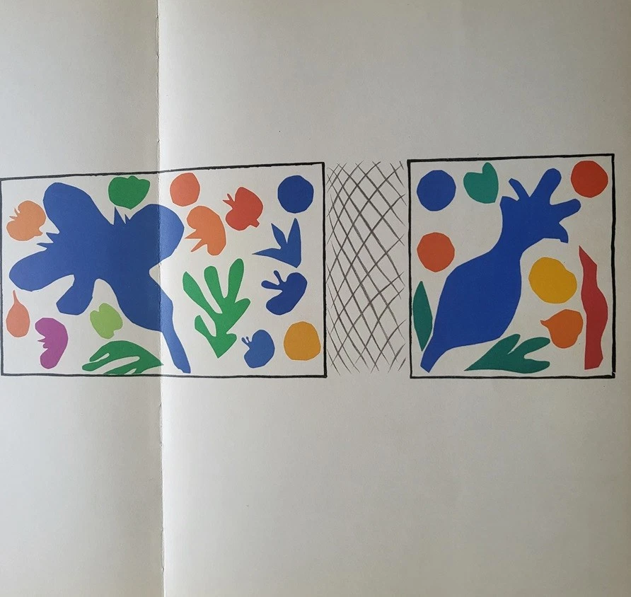 Litografía Original Henri Matisse "Coquelicots" Edición Limitada.  Mourlot 1958 Foto 3 de 4