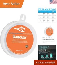 STS 100 Fluorocarbon Fishing Line Leader for Trout  Steelhead - 15lb / 300ft