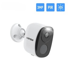 Battery Powered Camera Wireless, 2K 3MP WiFi Security Camera with Spotlight 