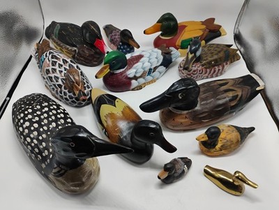 12pc Lot Of Heritage Mint And Other Brands Wood Duck Loon Collection 3.5'' To 12''