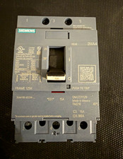 Siemens 3VA4 3VA1195-6ED34-0AA0 15A 3-Pole 65ka at 480V