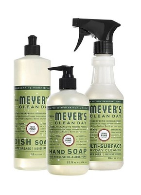 Mrs Meyer's Clean Day 44.5 Fl Oz Mint Dish Soap Eco Friendly Kitchen Set