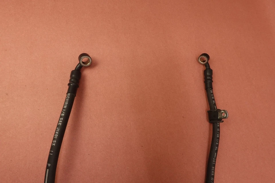 2007-2012 Harley Davidson Sportster 1200 XL1200N Front Rear Brake Caliper Hoses - Image 2 of 4