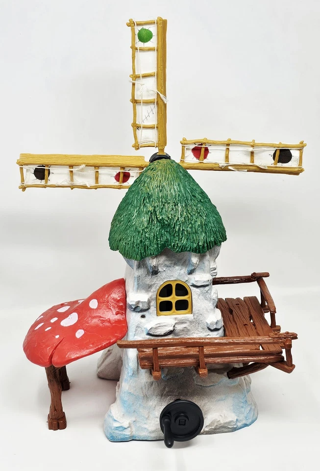 Vintage Schleich Smurfs 1981 Original Smurf Peyo Windmill 100% Complete & Works - Image 3 of 4