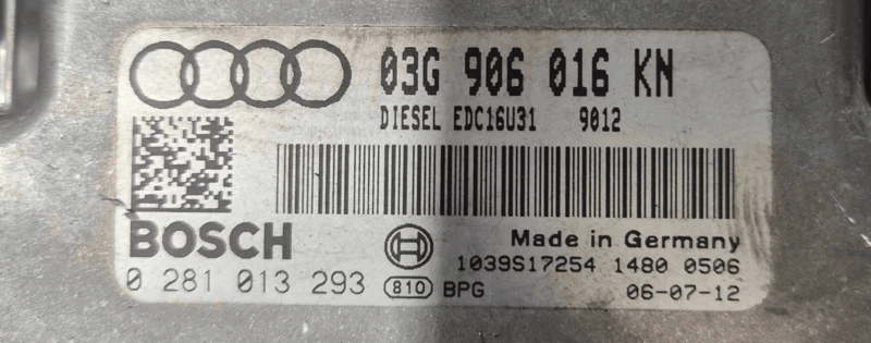 CENTRALINA INIEZIONE AUDI A4 8E 2.0 16V TDI Ber. 2004-2008 14b9c8 - Immagine 3 di 4