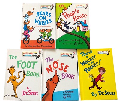 Lot of 5 Bright and Early Books for Beginning Beginners Child Readers