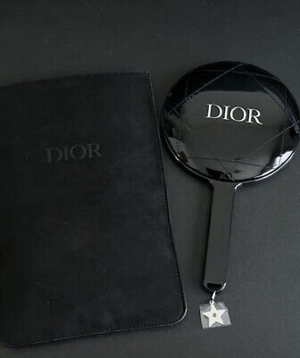 SET】 Christian Dior BIG hand mirror & velvet case logo SET】 Christian Dior BIG hand mirror & velvet case logo