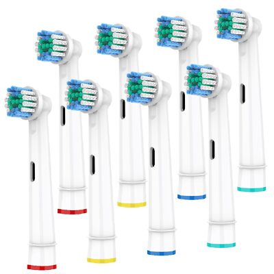 8 Pcs Replacement Brush Heads Refill for Oral B Pro 1000 3000 500 7000 8000 Etc