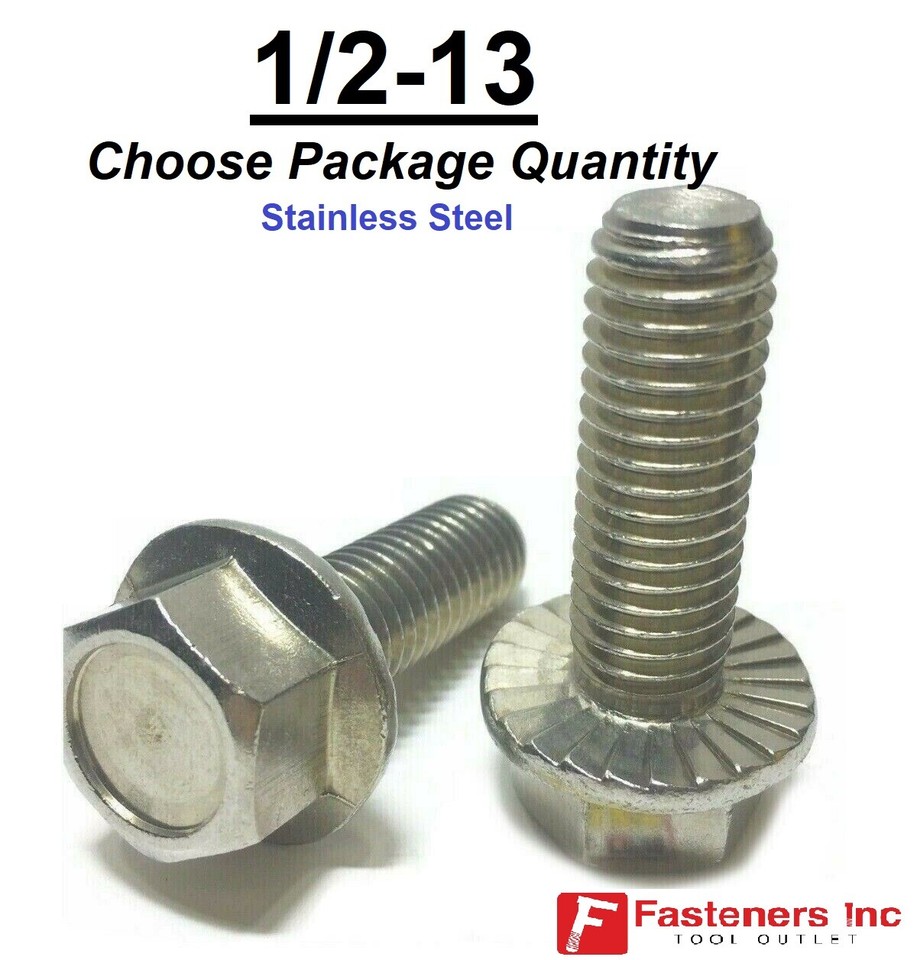 1/2-13 Stainless Steel Hex Bolts - 18-8 (304 Grade) In Various Sizes & Quantities 2 thumbnail image