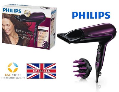 nuevo Philips HP8233/00 Thermo Proteger Secador de Pelo Iónico Cool Shot  2200 W Secador de pelo | eBay