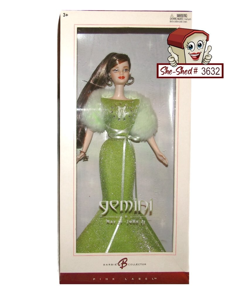 2004 Barbie Collector Zodiac Gemini Doll Pink Label Mattel