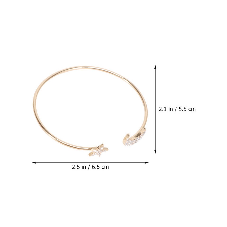 Friendship Gifts Bracelet Moon Crystal Jewelry Alloy Cuff Wristband eBay