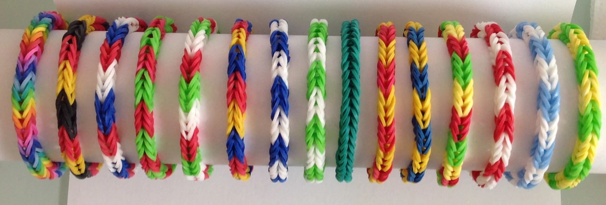 2 Pack of Beaded Rainbow Loom Bracelets - Etsy Canada | Rainbow loom  bracelets easy, Rainbow loom bracelets, Rainbow loom