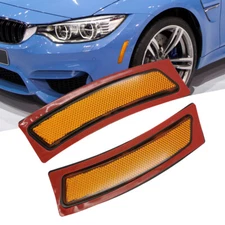 Amber Lens Front Bumper Reflector Side Marker Lights For Bmw F30 F32 F36 M Sport