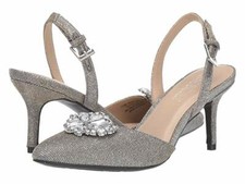 Aerosoles Penelope Slingback Heel, Martha Stewart Wedding/Beige Lace  Silver