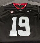 Brock Bowers #19 Georgia Bulldogs Football Jersey, Dog Pound - Black - Medium