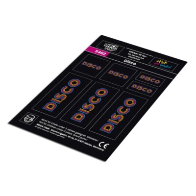 Disco   STICKER fit for building blocks tiles /5402