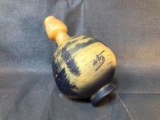 Ancien beau vase en pate de verre dégagé à l'acide signé DeVez début 20ème