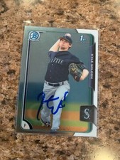 Kyle Wilcox Signed 2015 Bowman Prospects Chrome Auto Seattle Mariners # 72