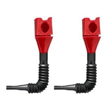 2 imbuti universali in plastica a scatto flessibile olio drenante senza fuoriuscite - rosso