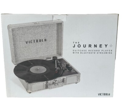 Victrola Journey+ Bluetooth Record Player 3 Speed Suitcase Turntable New