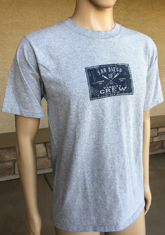 Camiseta De Colección Años 80 90 San Diego Varsity Crew Todo Deporte Peso Máximo EE. UU. Grande L Foto 3 de 4