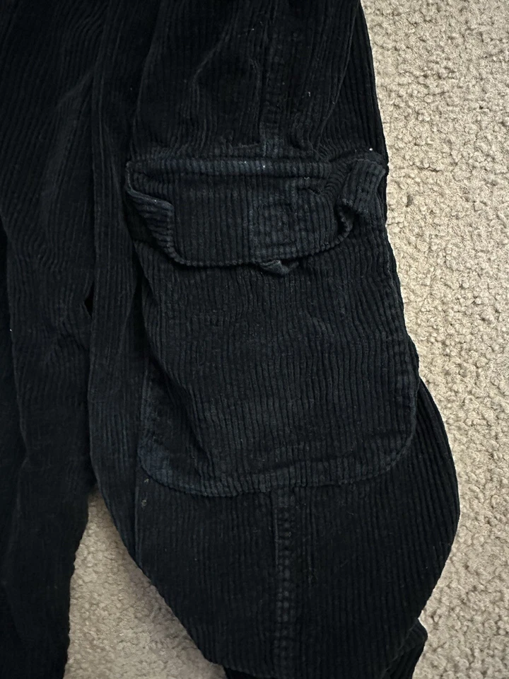 Pantalones Flapdoodles Vintage Niño Azul Marino Pana Carga Utilidad Talla 10 Foto 3 de 4