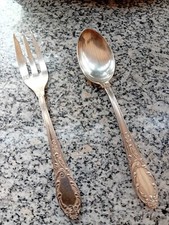 Silber Besteck 12 Personen 24 Teile Vintage Antik 12 Kaffeel&ouml;ffel  + Kuchengabe