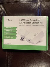 ROSEWILL Power line AV Adapter Starter Kit 200Mbps RPLC-201PKIT New Sealed