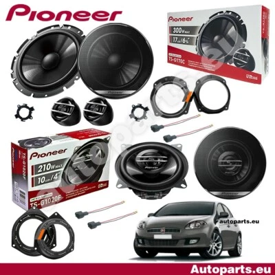 Kit 6 Haut-Parleurs Pioneer Coaxiaux 2 Voies Fiat Bravo 2006 Noir 6,5" - Photo 1/4