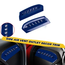 For Toyota Camry 2018-up Blue Side Console AC Air Outlet Cover Overlay Decor 2X