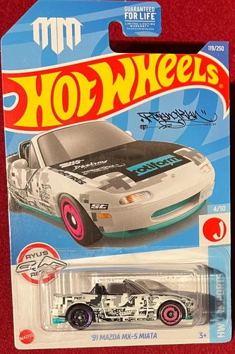 HOTWHEELS '91 MAZDA MX-5 MIATA J-IMPORTS 119/250. SEE COMBINED OFFERS!
