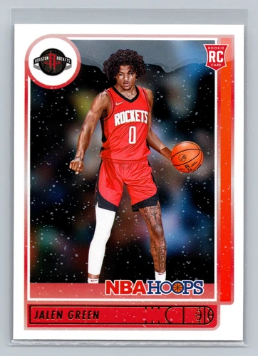 JALEN GREEN 2021-22 Panini NBA Hoops Rookie Card (RC) Winter #218 Rockets