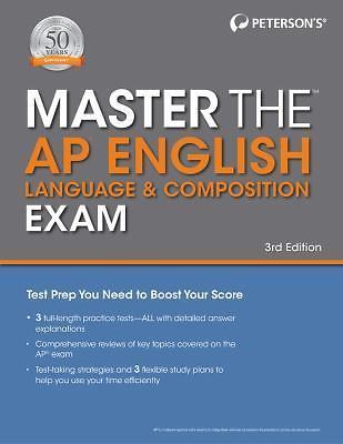 Master the AP English Language & Composition Exam, Peterson's, New Book