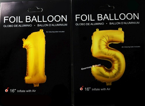 MIS QUINCE FOIL # 15 BALLOON PARTY DECORATIONS GOLD QUINCEANERA 15TH 16" - Picture 3 of 4