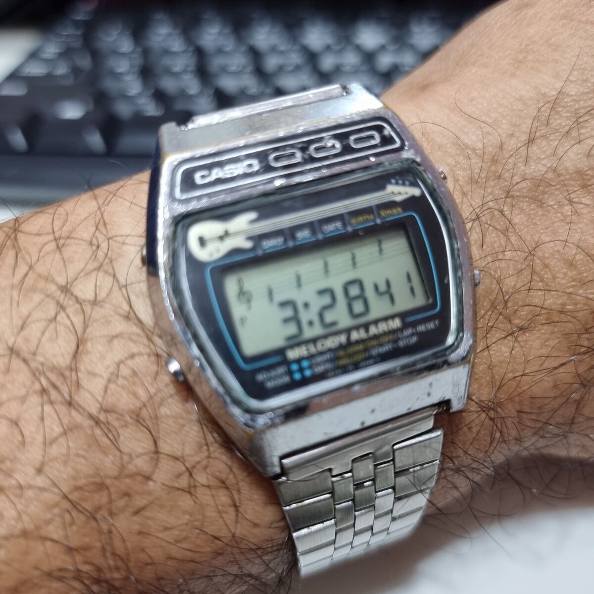 Casio Melody Alarm Guitar Version M-321 Digital Vintage Casio Melody Alarm Guitar Version M-321 Digital Vintage