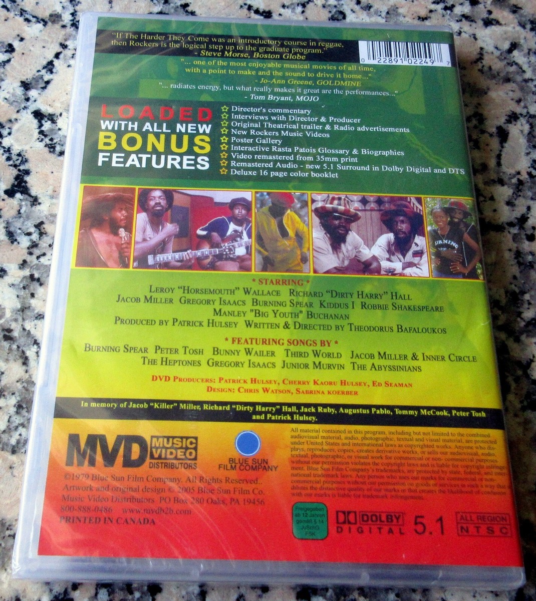 ROCKERS NEW RARE DVD Reggae Leroy Wallace Bunny Wailer Peter Tosh