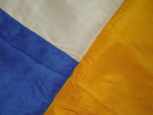 Vintage 1920s British Made Doge of Venice Francisco Foscari Hand Painted Flag 23 - Picture 3 of 5