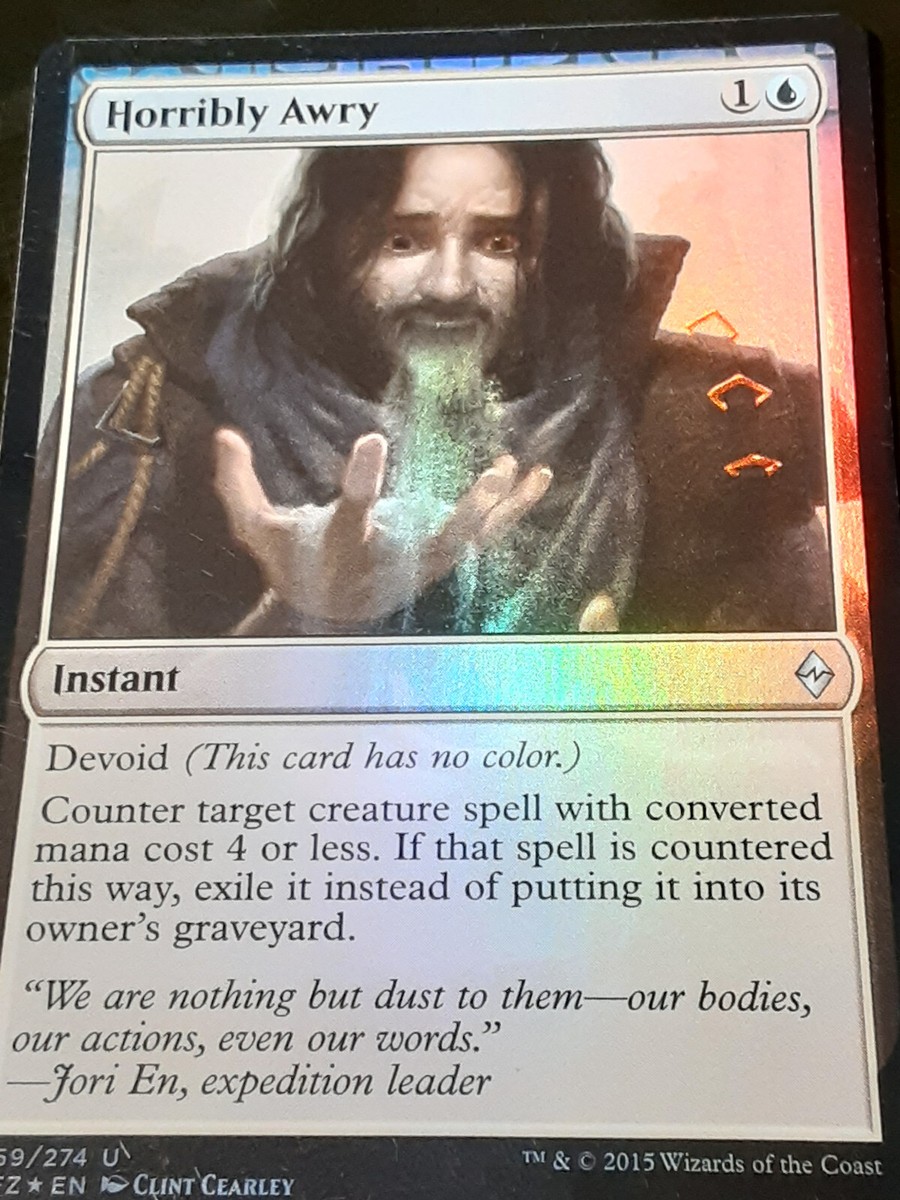 Horribly Awry FOIL , Battle for Zendikar , NM , MTG, FREE SHIPPING