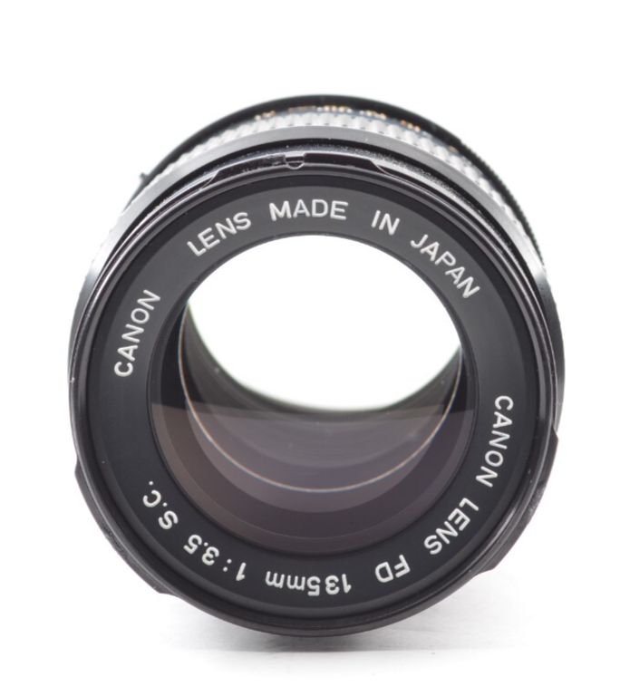 【中古】Canon FD 135mm F3.5 F/3.5 S.C Top Mint】CANON FD 135mm f/3.5 S.C Portrait Lens From Japan #1974