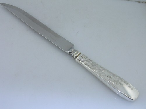 Sterling Silver TIFFANY & CO Steak Knife w/ beveled blade AUDUBON no mono $249ea - Picture 4 of 10