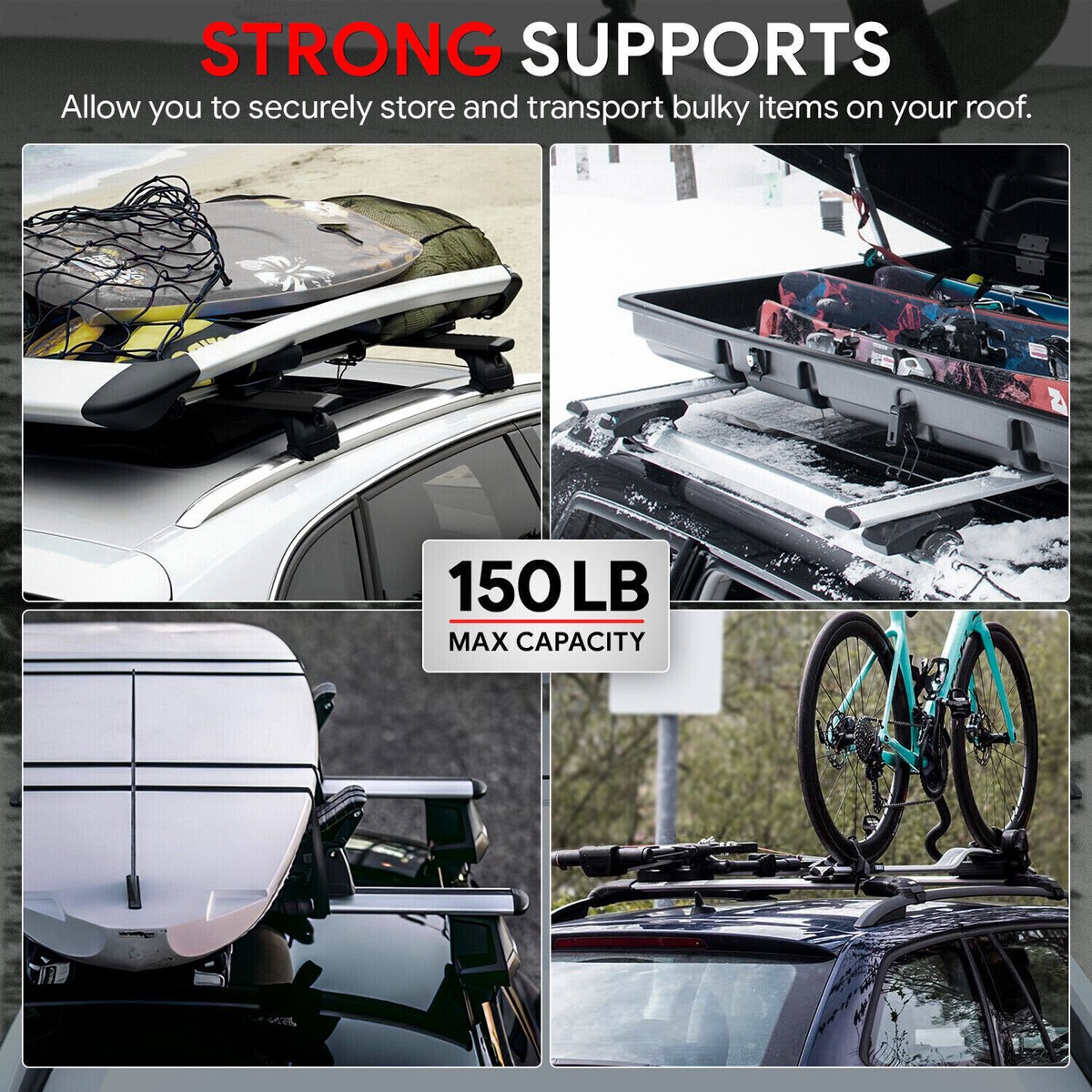 Dna Motoring Top Car Rack Storage Roof Rack For DNA Motoring PT