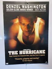 The Hurricane. Denzil Washington. Original UK Video Poster.