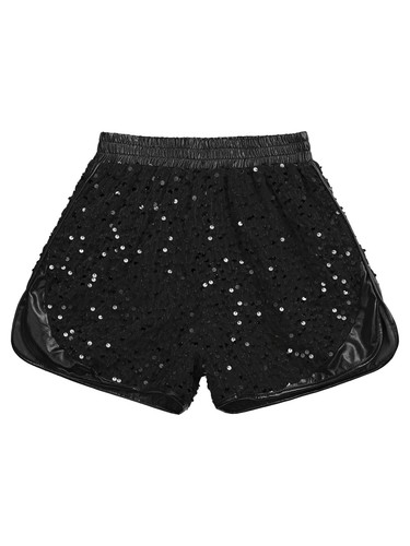 Kids Girls Shorts Carnival Dancewear Jazz Costume Elastic Sparkling Dance Teens - Picture 68 of 90