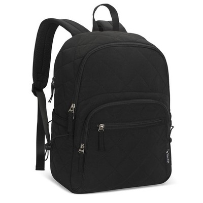 Travel Laptop Backpack Quilted College Backpack for Women Puffer Casual Daypa...