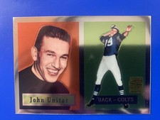 2000 Topps Chrome Johnny Unitas #138 Rookie Card Reprint (RC). rookie card picture