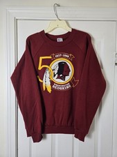 Vintage 80s Washington Redskins 50th Anniversary Crewneck Sweatshirt Men's Large