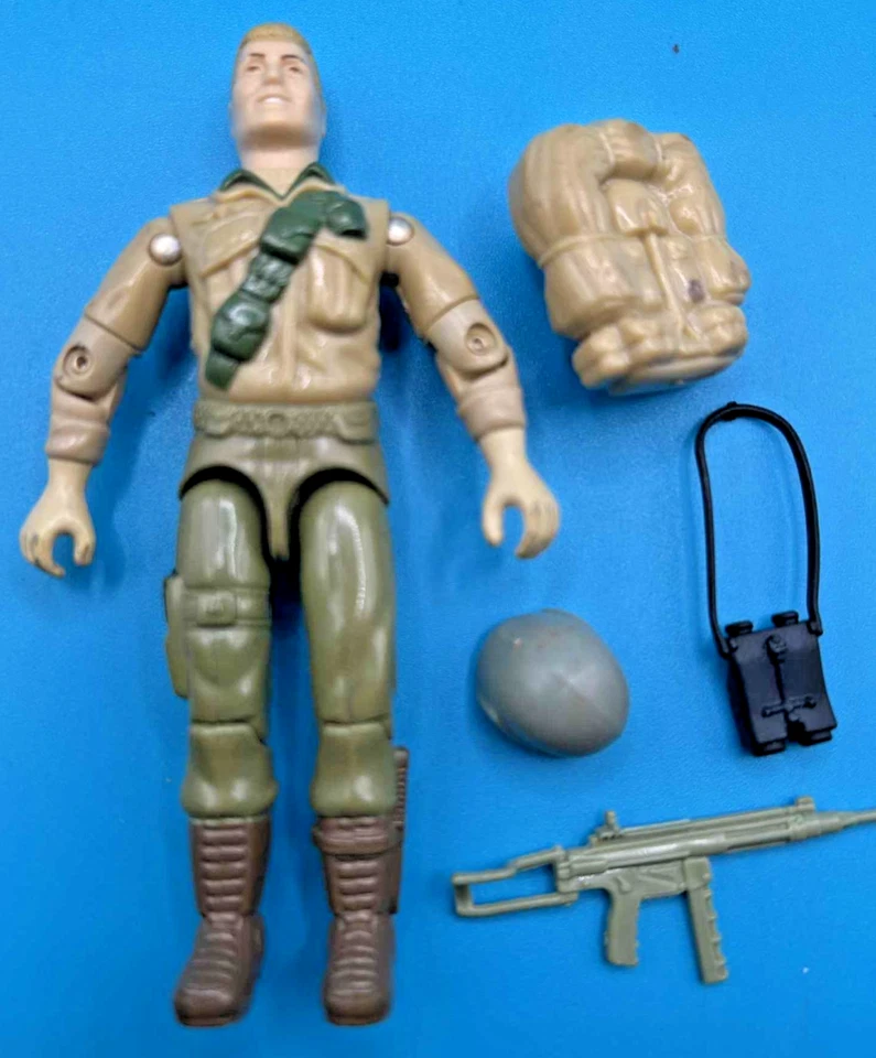 Vintage GI Joe Duke Action Figure 1983 Complete Backpack Rifle Binoculars - Image 2 of 4