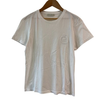 ETRO Logo Embroidery T-Shirt Size White Women USED